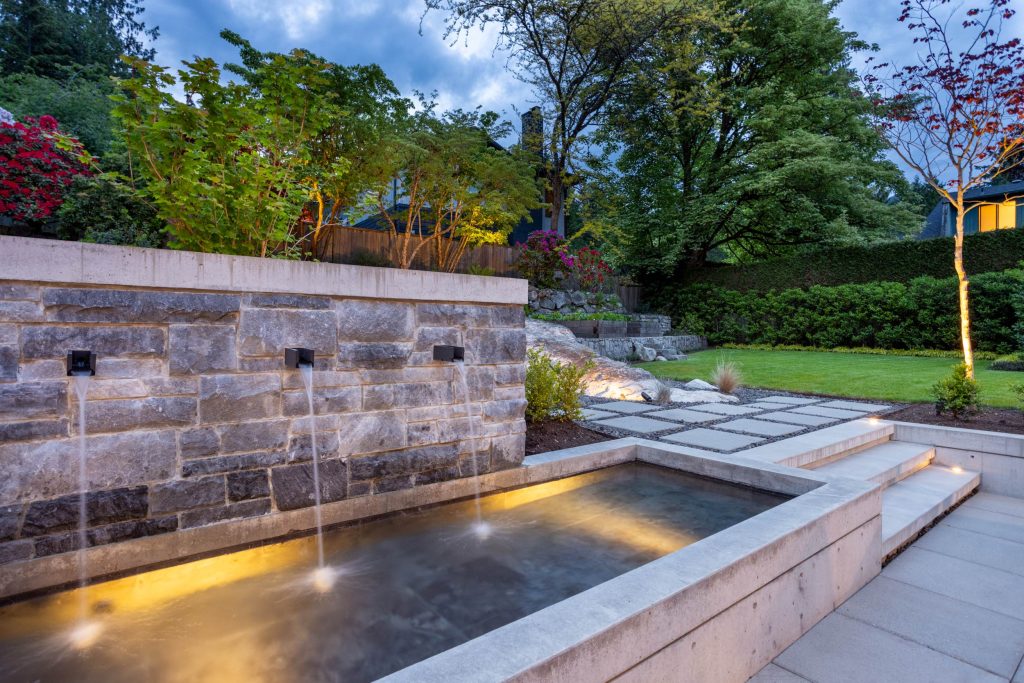 Water features lighting