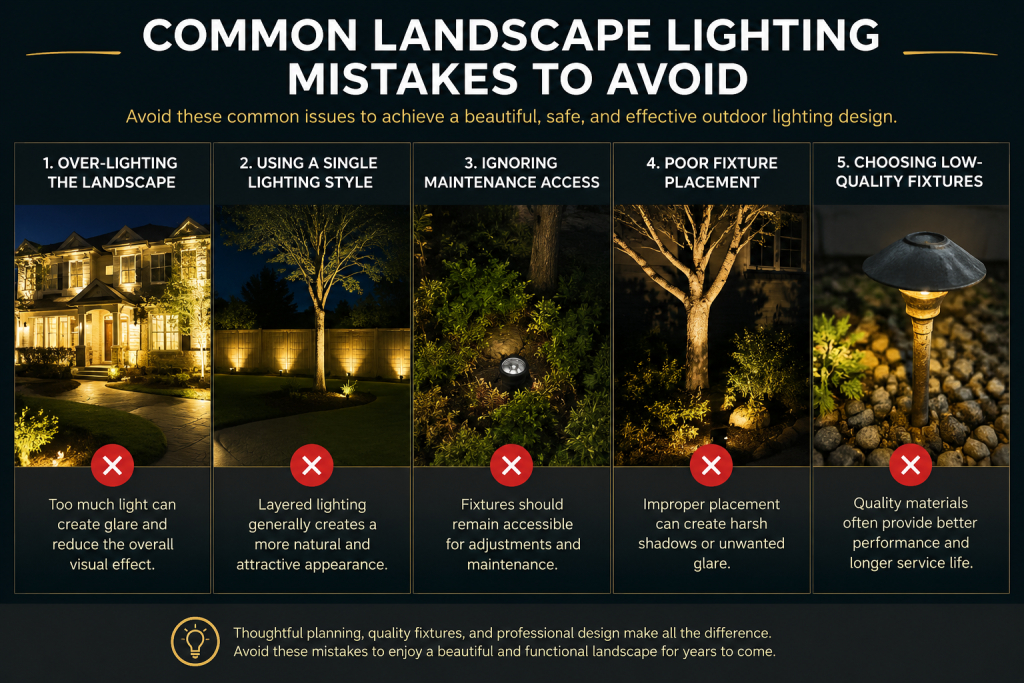 Common Landscape Lighting Mistakes to Avoid
