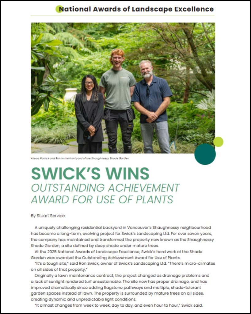 3 - Swick's Landscaping Ltd.